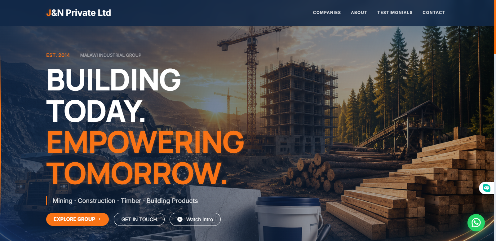J&N Private Ltd – Corporate Website